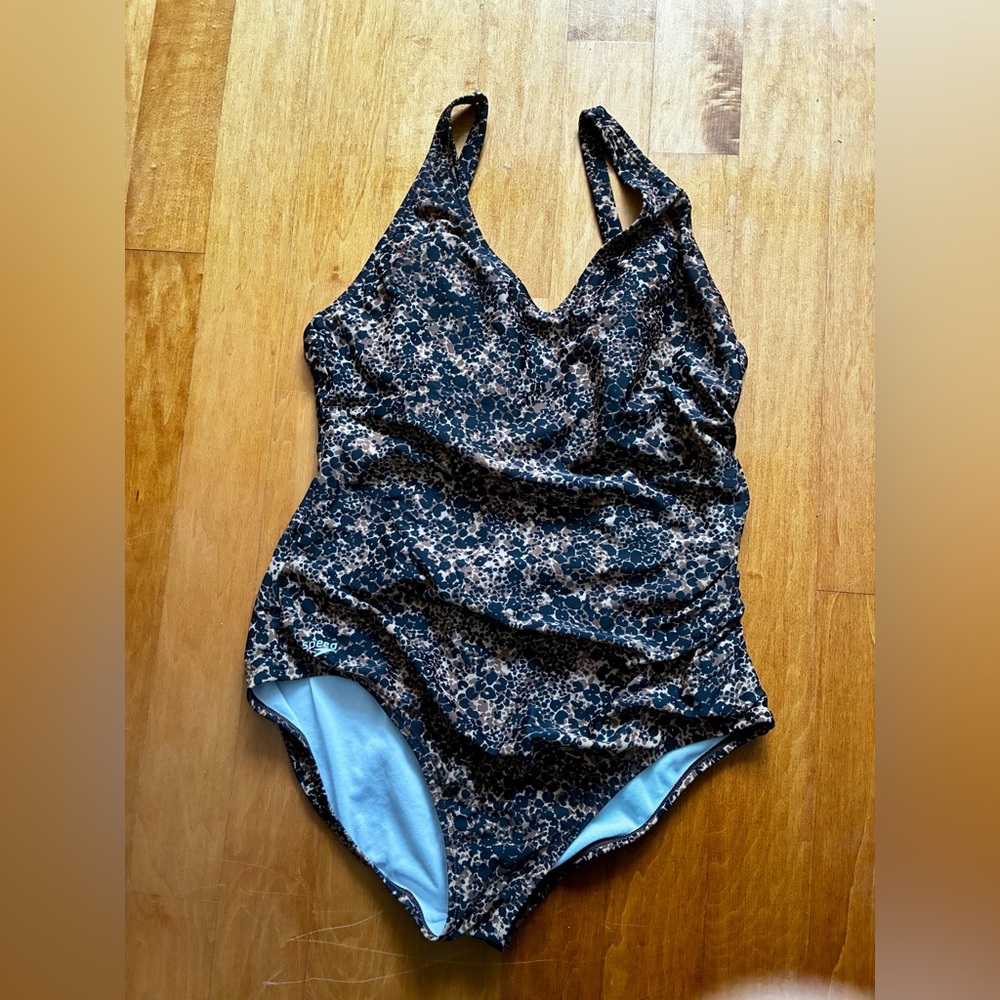 Women’s size 14 One Piece leopard print speedo